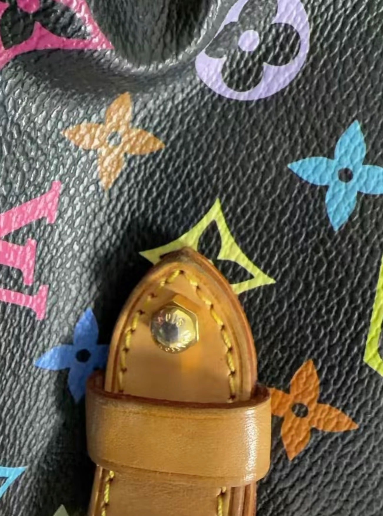 Tekashi Murakami x Louis Vuitton Black Monogram Claudia Leather Handbag