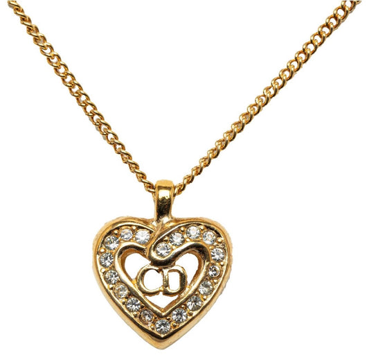 Christian Dior Heart Stone Necklace