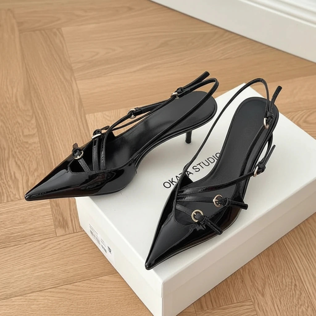 Kelsi Strappy Pointed Heel