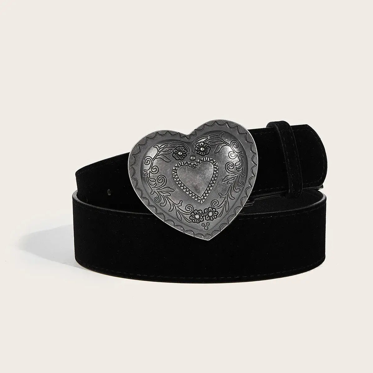 Western Heart Buckle Belt