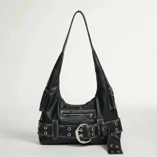 Remie Leather Buckle Tote