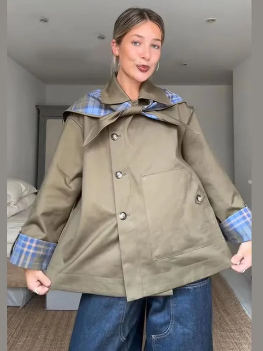 Meili Reversible Lapel Coat