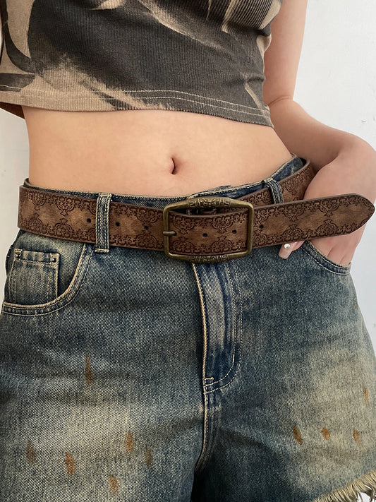 Western Engraved Belt
