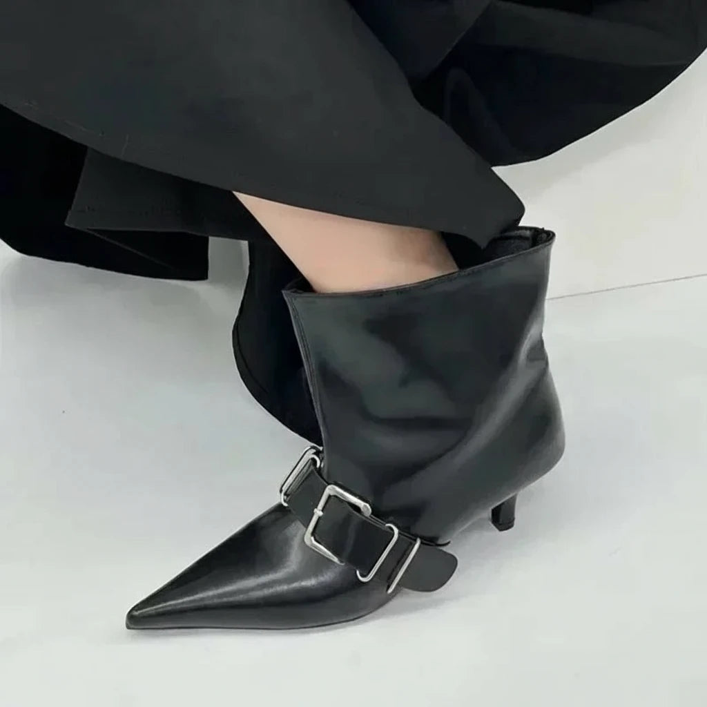 Leora Pointed Strap Booties