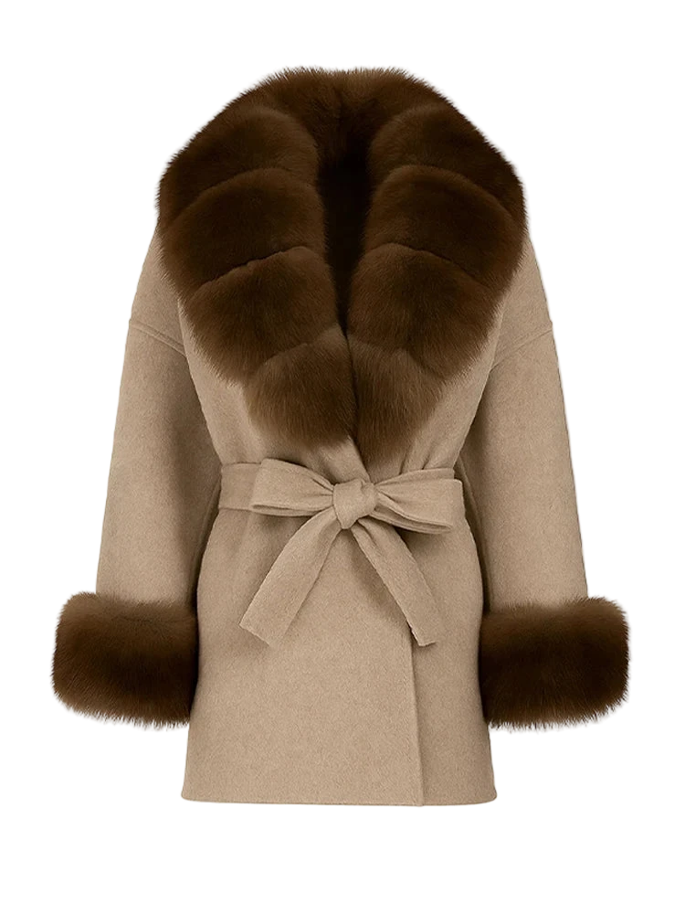 Keona Fur Collar Coat