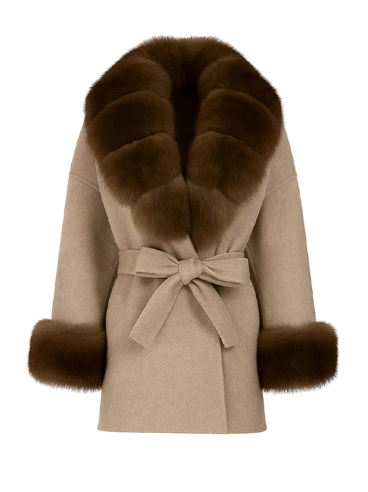 Keona Fur Collar Coat