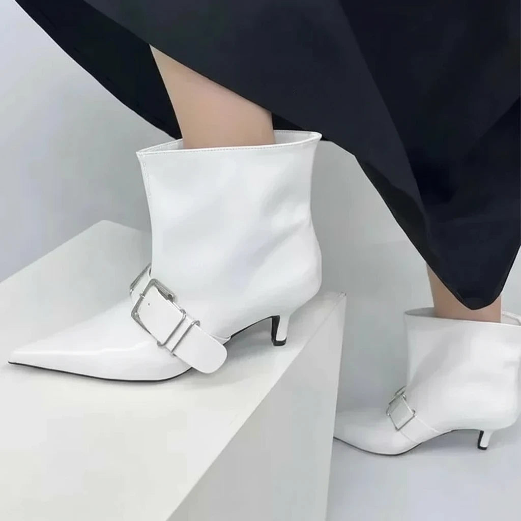 Leora Pointed Strap Booties