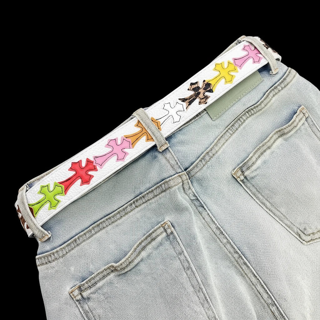 Cross Embellished Belt