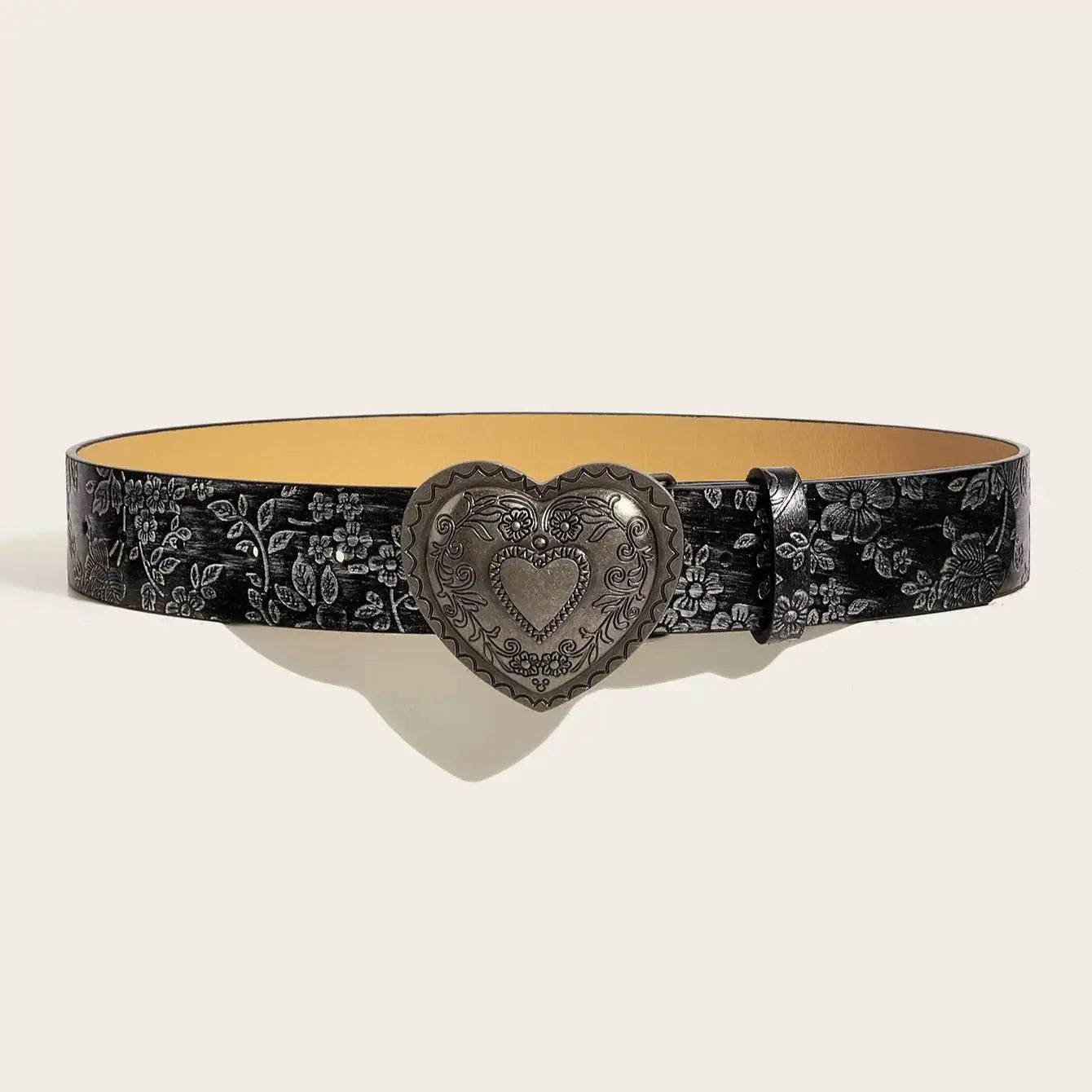 Western Heart Buckle Belt