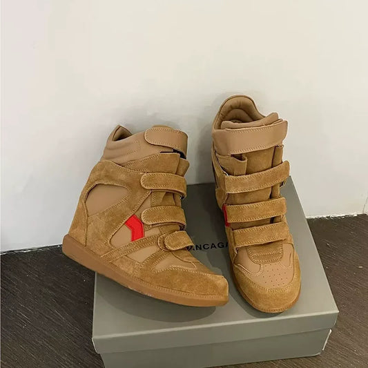 Kitty Suede Wedge Sneakers