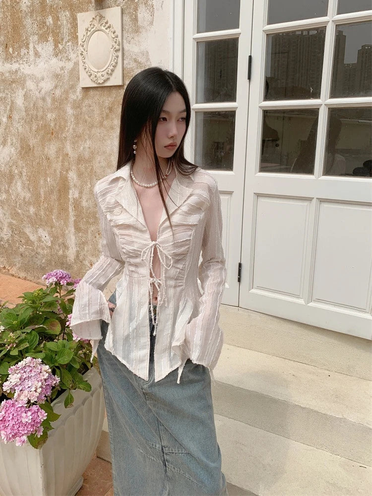 Geena Lapel Blouse