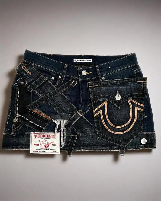 True Religion Rework Mini Skirt