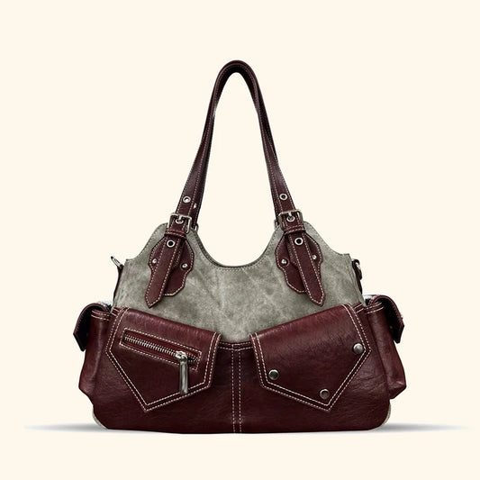 Reece Canvas Biker Handbag