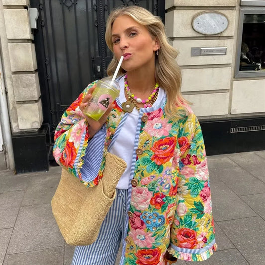 Genine Rose Quilted Coat