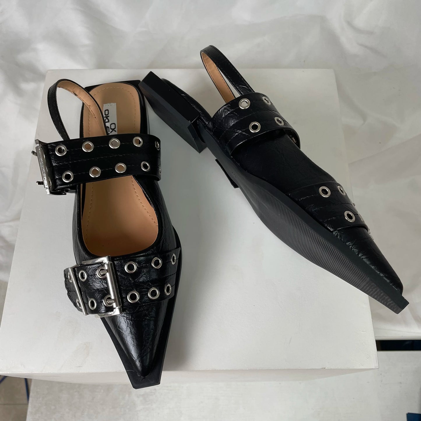 Buckle Flat Loafers
