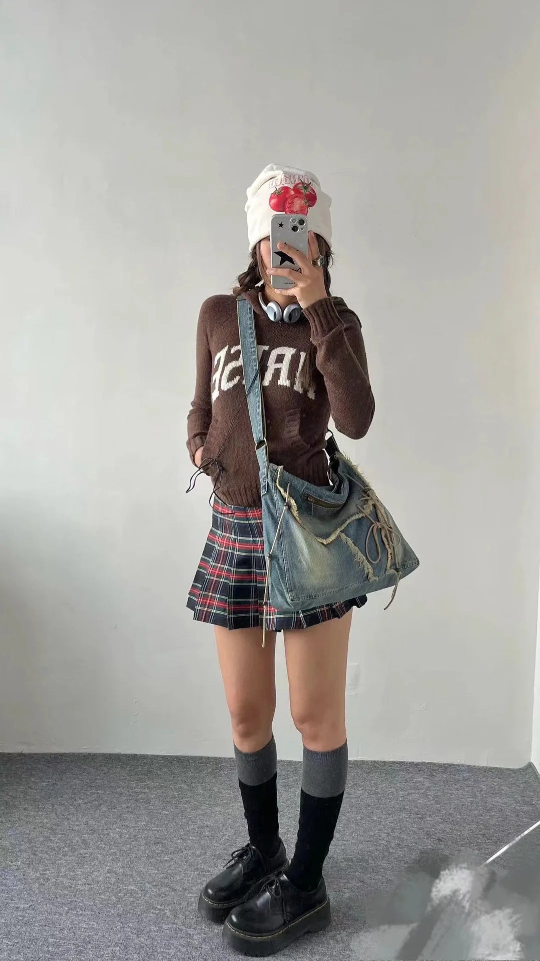Distressed Denim Tote