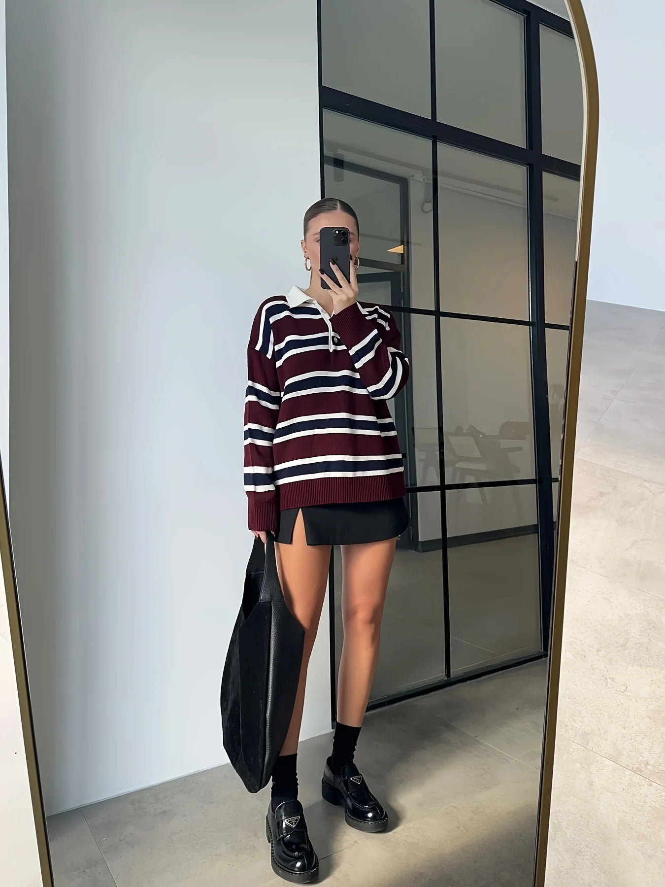 Clifford Striped Collar Polo