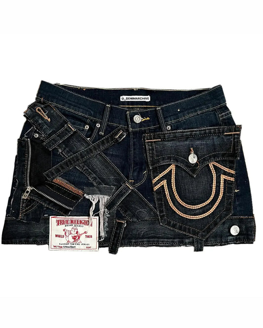 True Religion Rework Mini Skirt