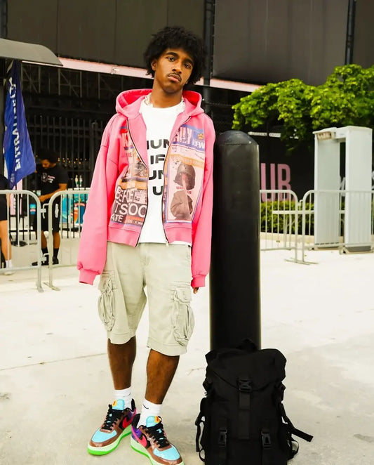 Magazine Print Hoodie