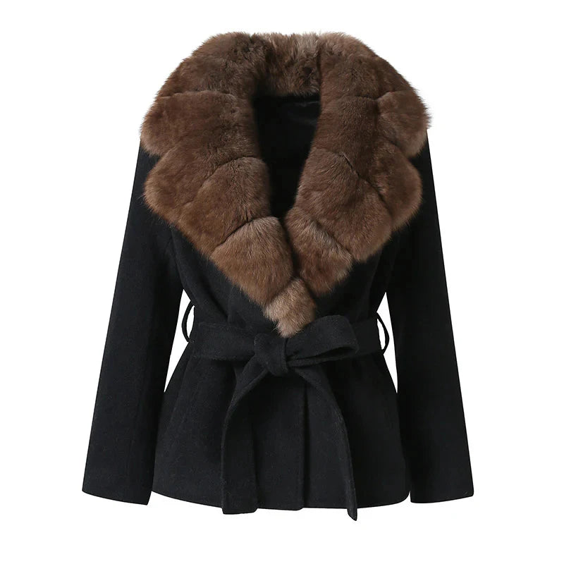 Keona Fur Collar Coat