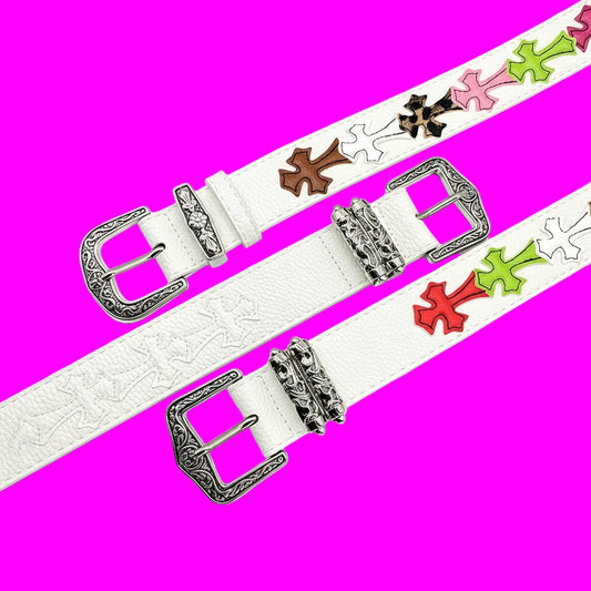 Cross Embellished Belt