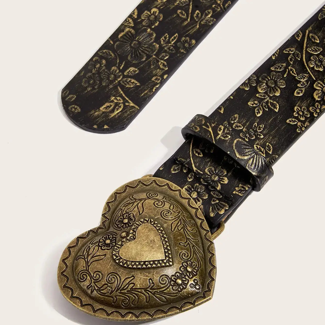 Western Heart Buckle Belt