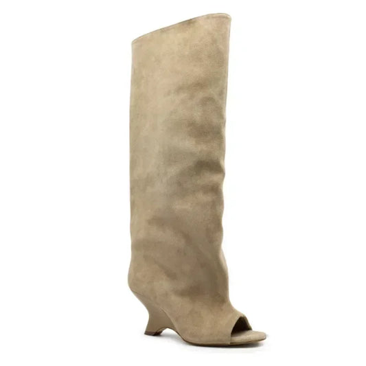Anecia Suede Muled Boots