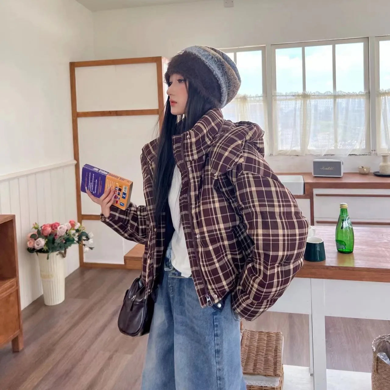 Flannel Bubble Coat