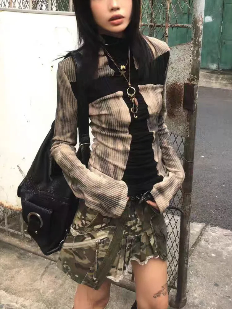 Cross Mock-Neck Sweater