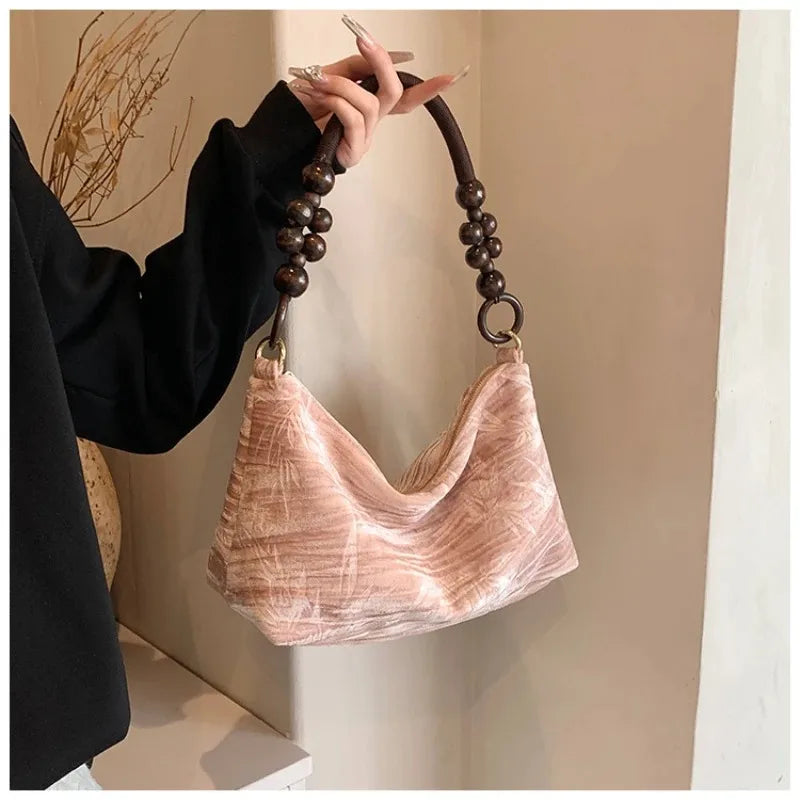Lena Beaded Handle Purse