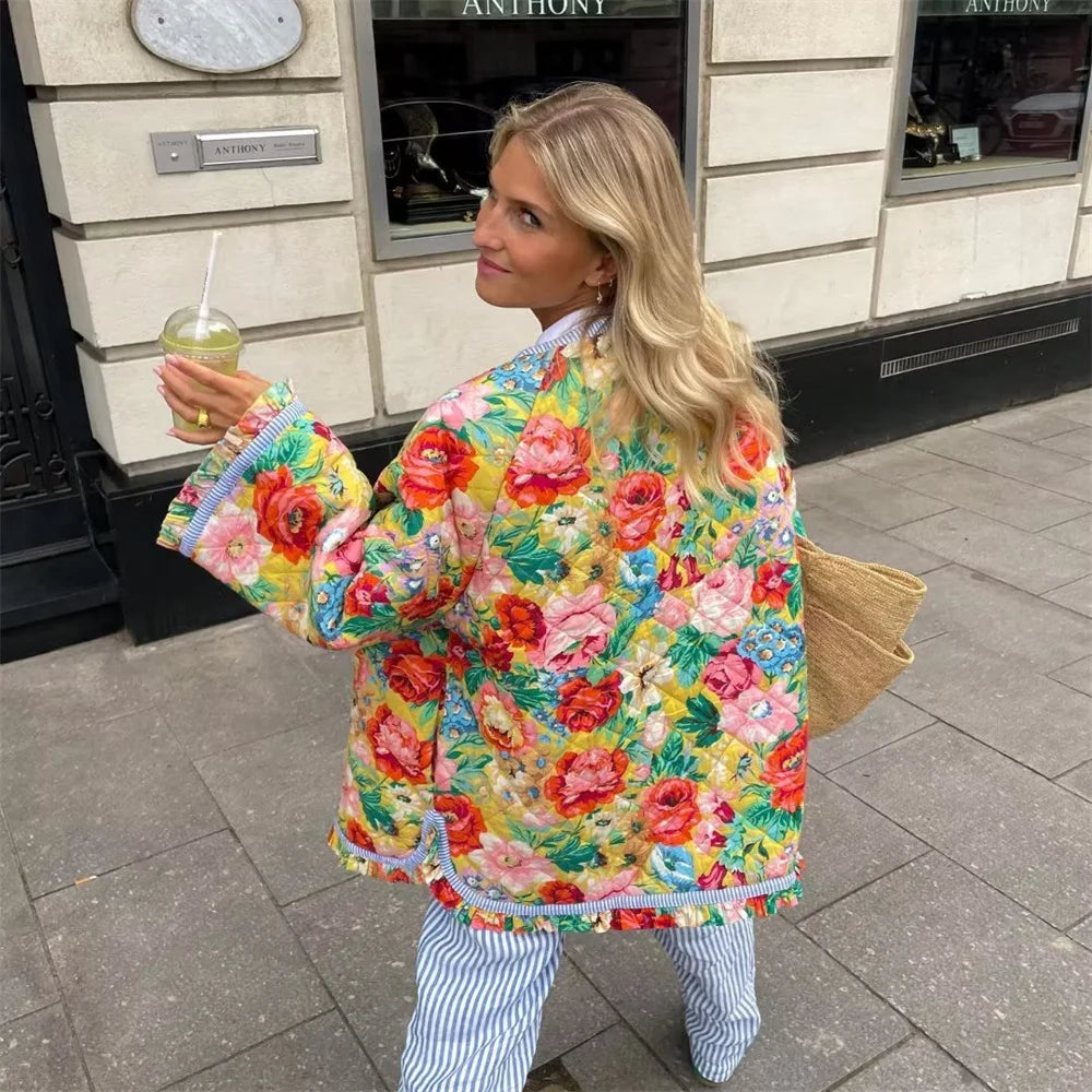 Genine Rose Quilted Coat
