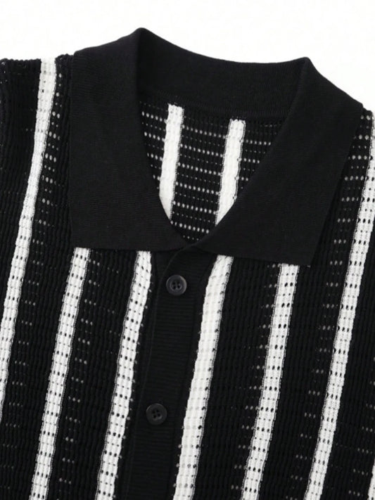 Kori Stripe Knit Polo