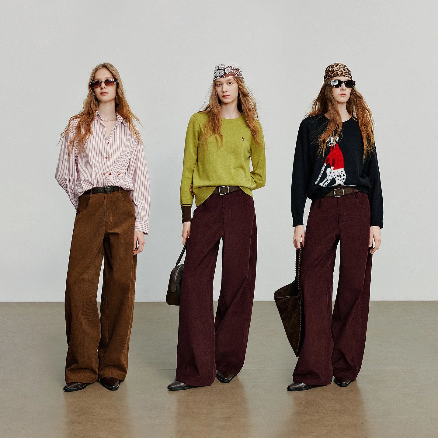 Corduroy Straight Leg Pants