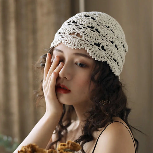 Kya Crochet Flower Beanie