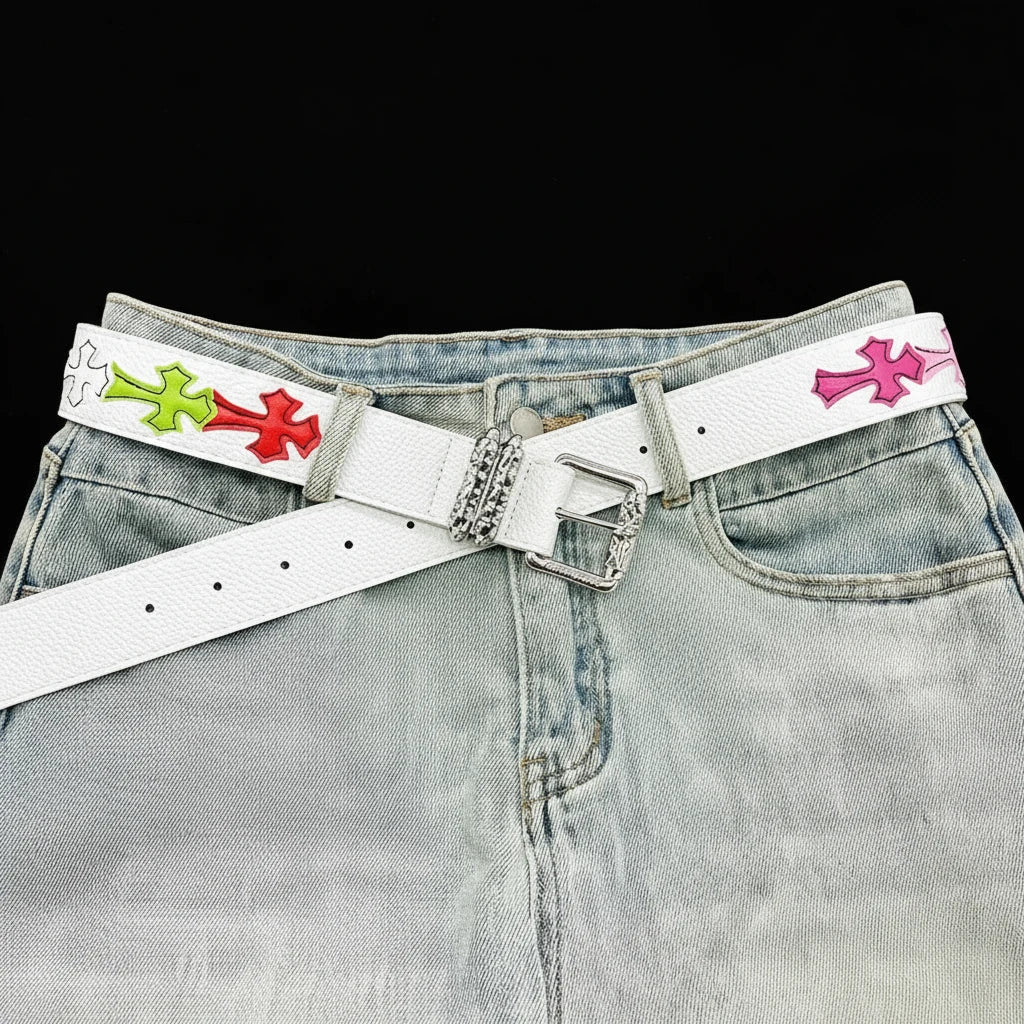 Cross Embellished Belt
