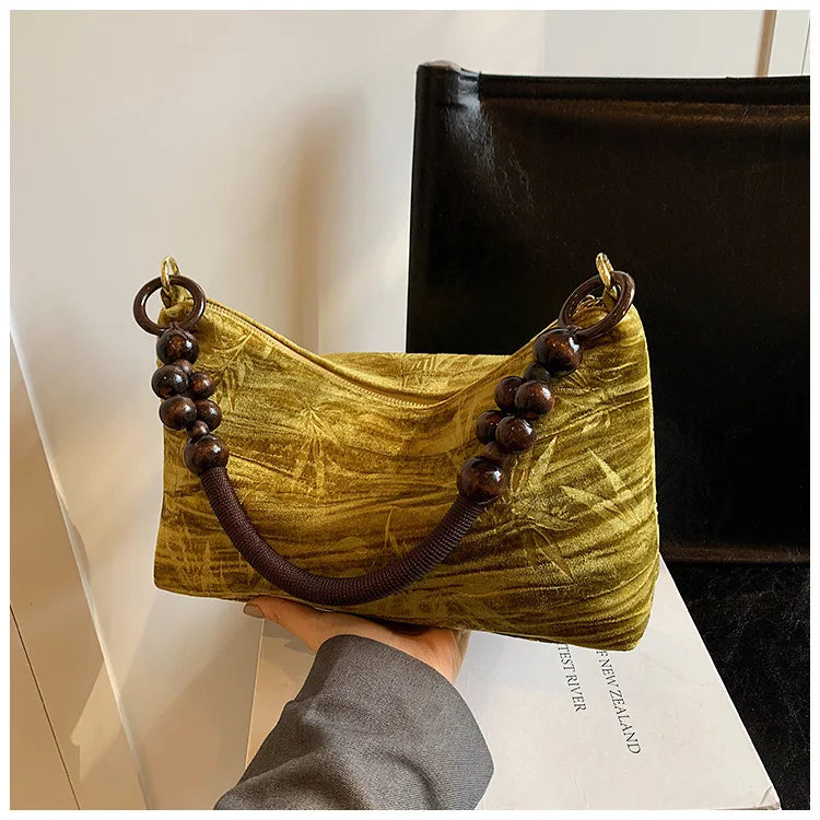 Lena Beaded Handle Purse