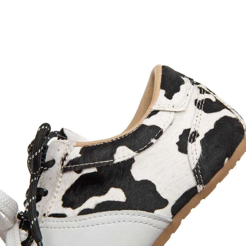 German Leather Cow Print Sneaker
