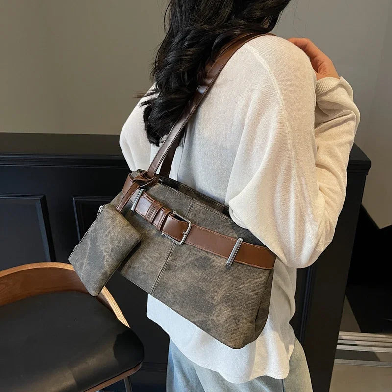 Belt Trim Shoulder Bag