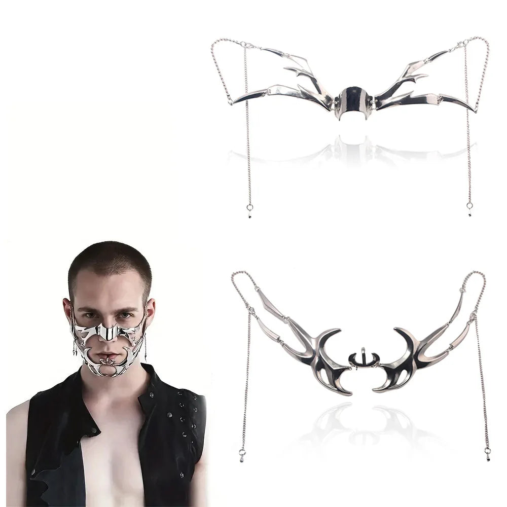 Silver Structured Mask