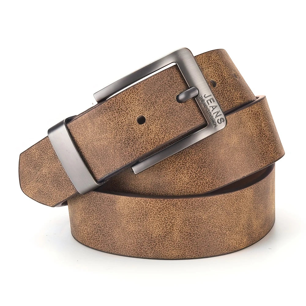 Gradient Leather Buckle Belt