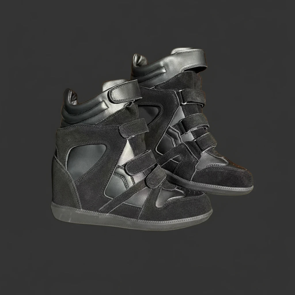 Kitty Suede Wedge Sneakers