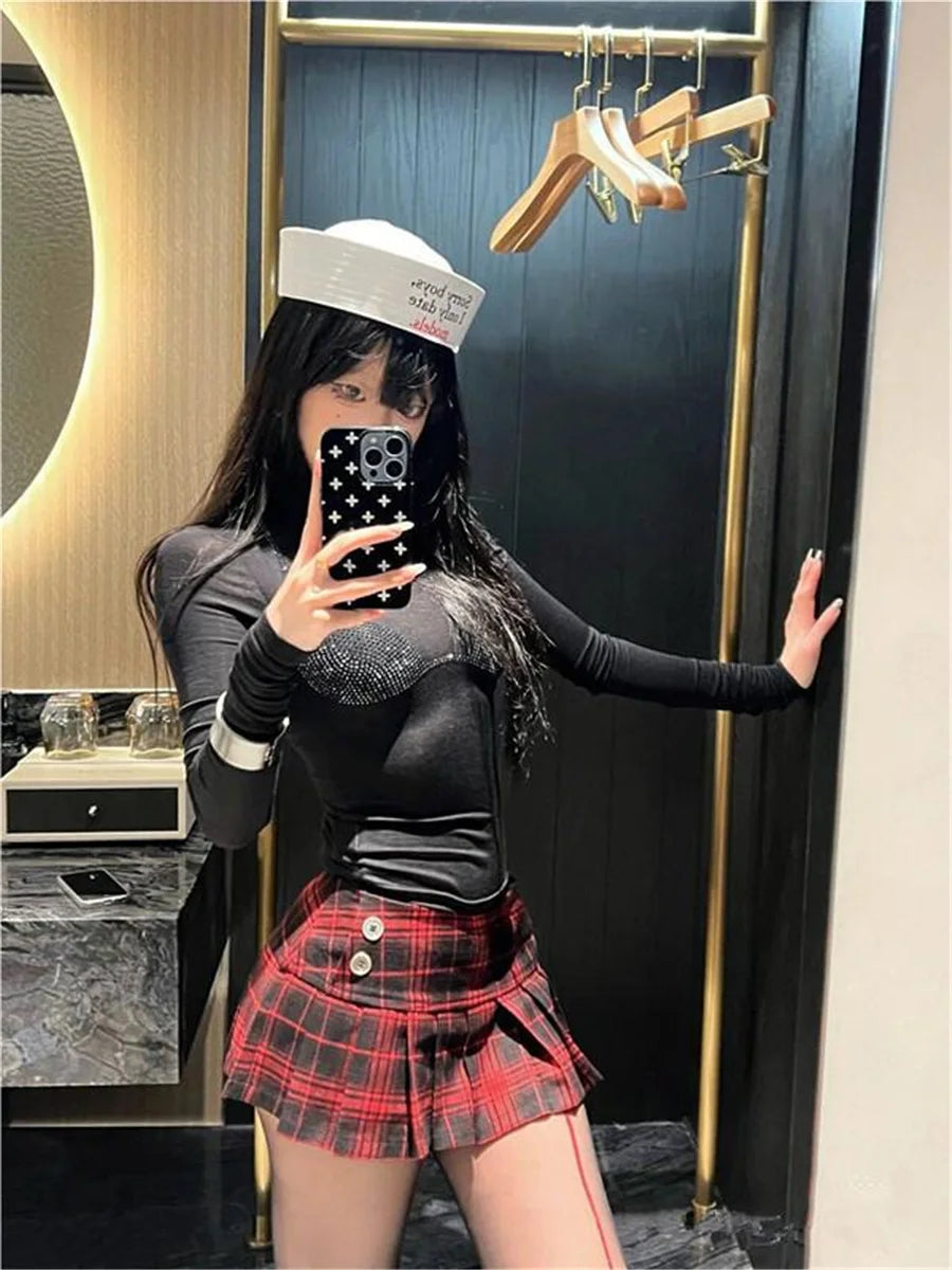 Teana Plaid Mini Skirt