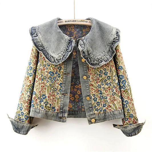 Margeret Floral Denim Jacquard