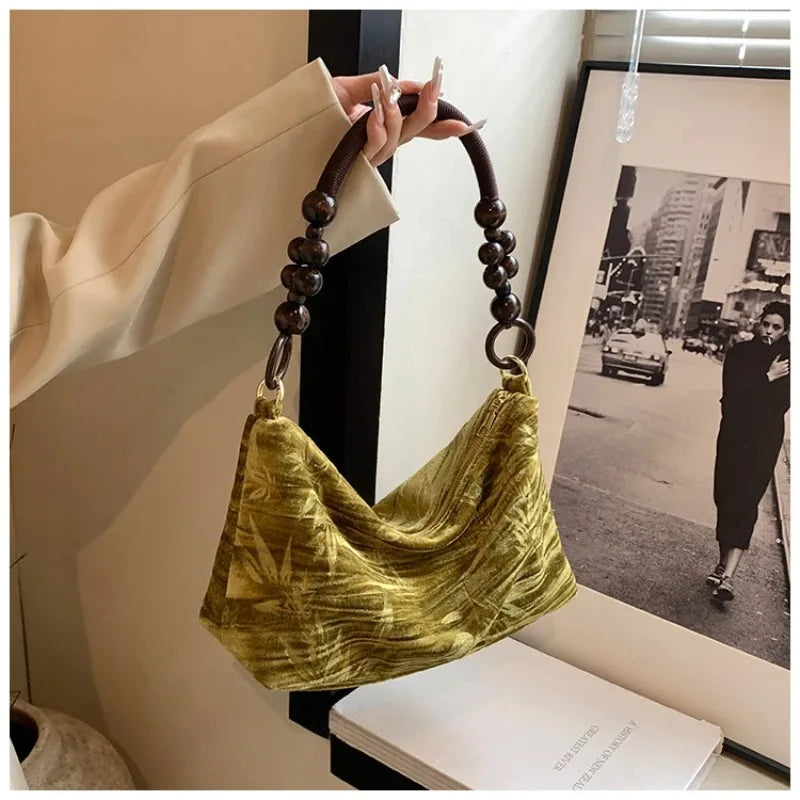 Lena Beaded Handle Purse