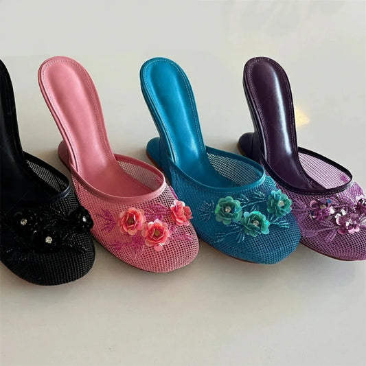 Mama Mesh Wedge Heels