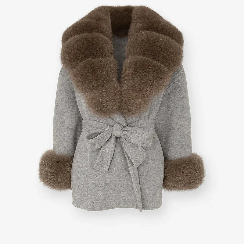 Keona Fur Collar Coat