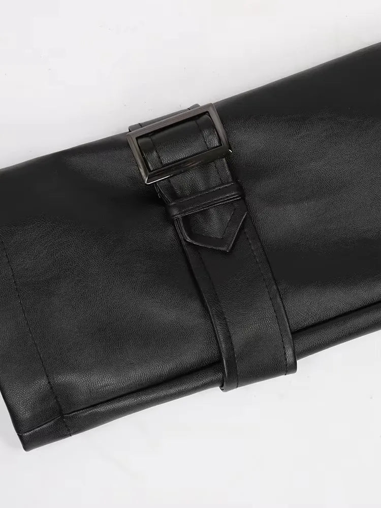 Kandi Leather Trench Coat