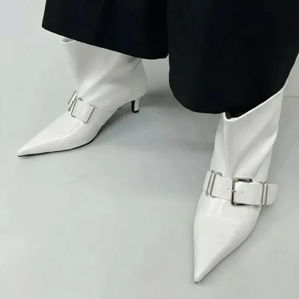 Leora Pointed Strap Booties