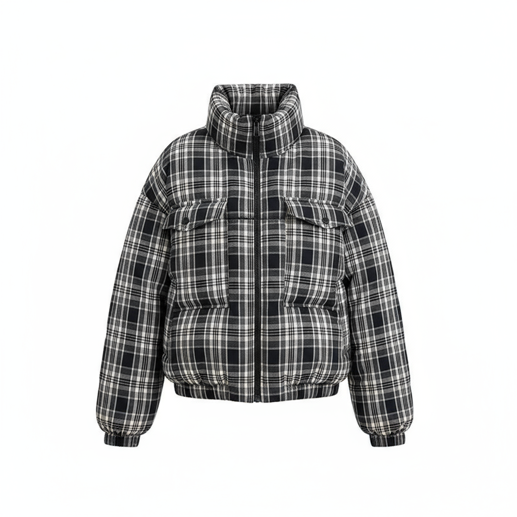 Flannel Bubble Coat